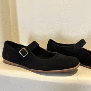 Kork-Ease Black Loafers Stylish Flats (suede)